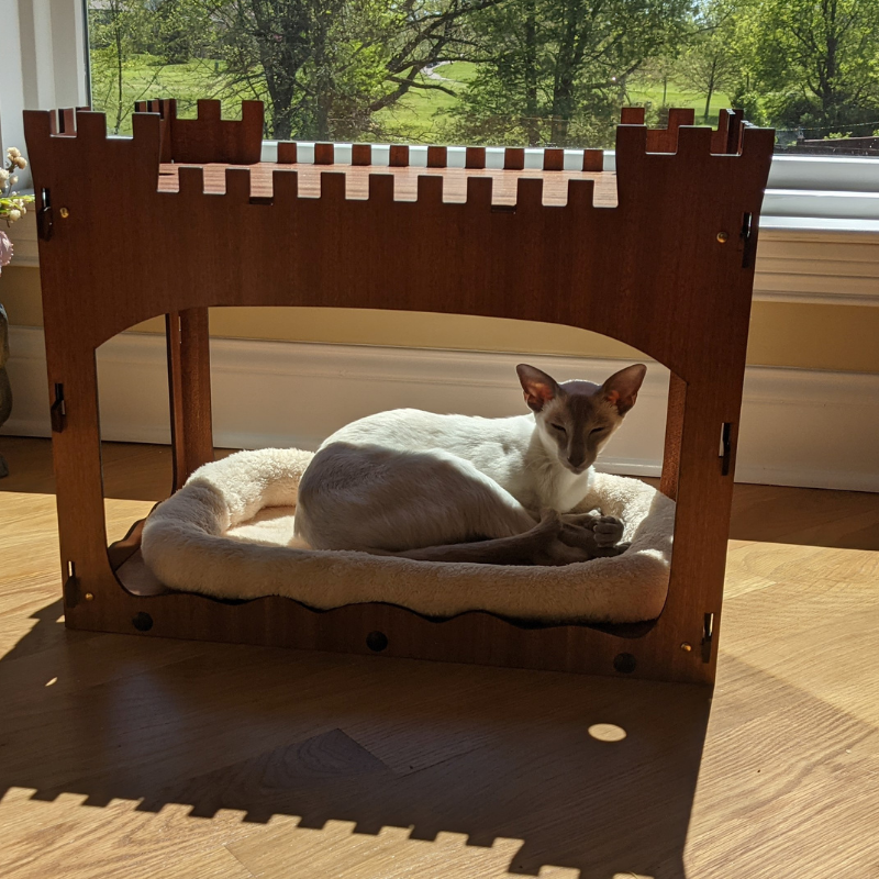 Castle dog bed best sale
