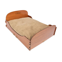 6004Ultimate Comfort Sleigh -Mahogany w/ Soft Pad-Tan